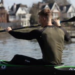 Load image into Gallery viewer, Férfi hosszú ujjú, Tecnostretch™ Performance evezős aláöltözet - Zöld, hátulról 2.