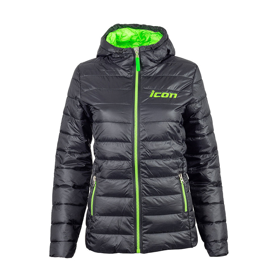 Dame ICON Streetwear 'Puffer'-jakke med hætte